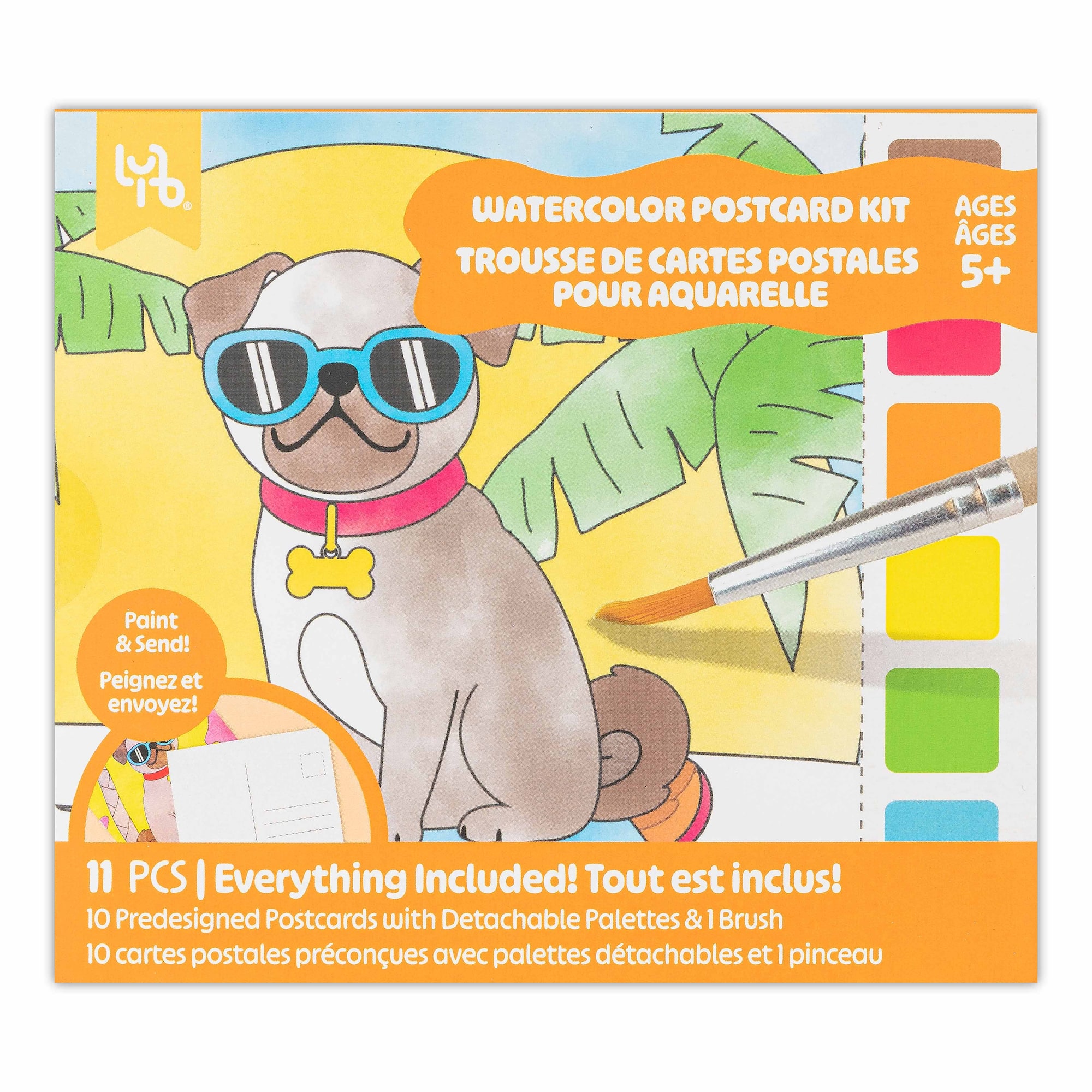 Little Yellow Bicycle® Pets Watercolor Postcard Kit